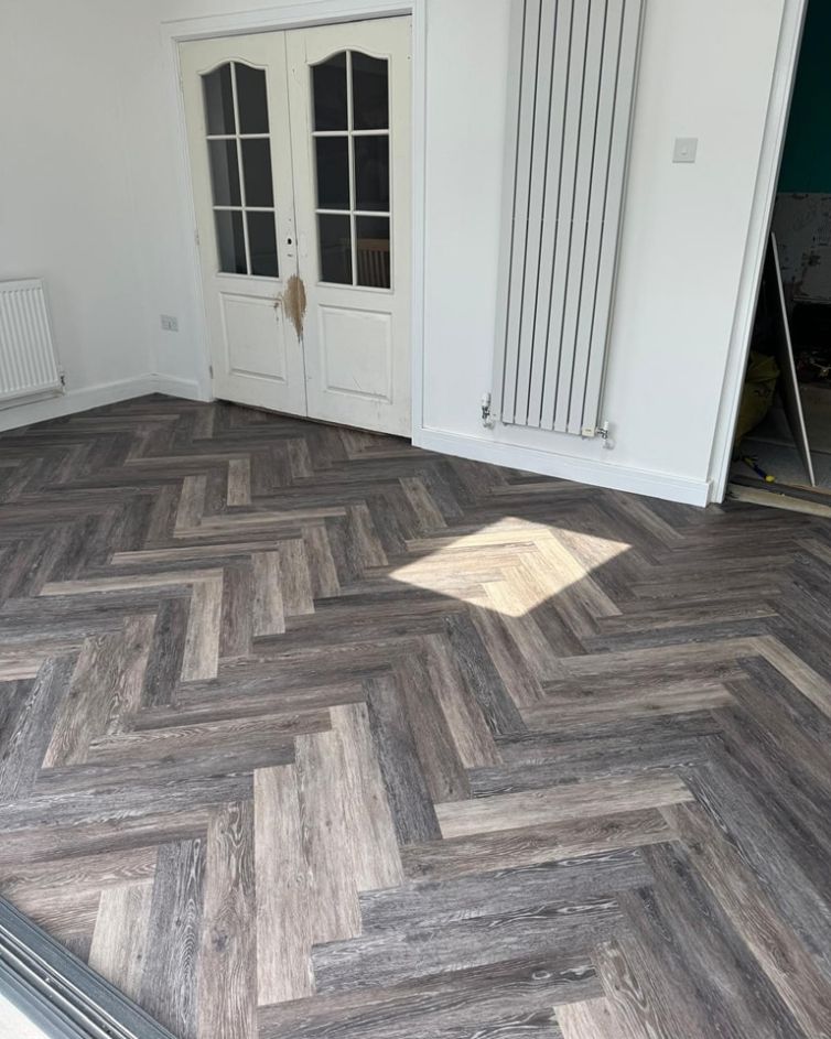 Herringbone flooring