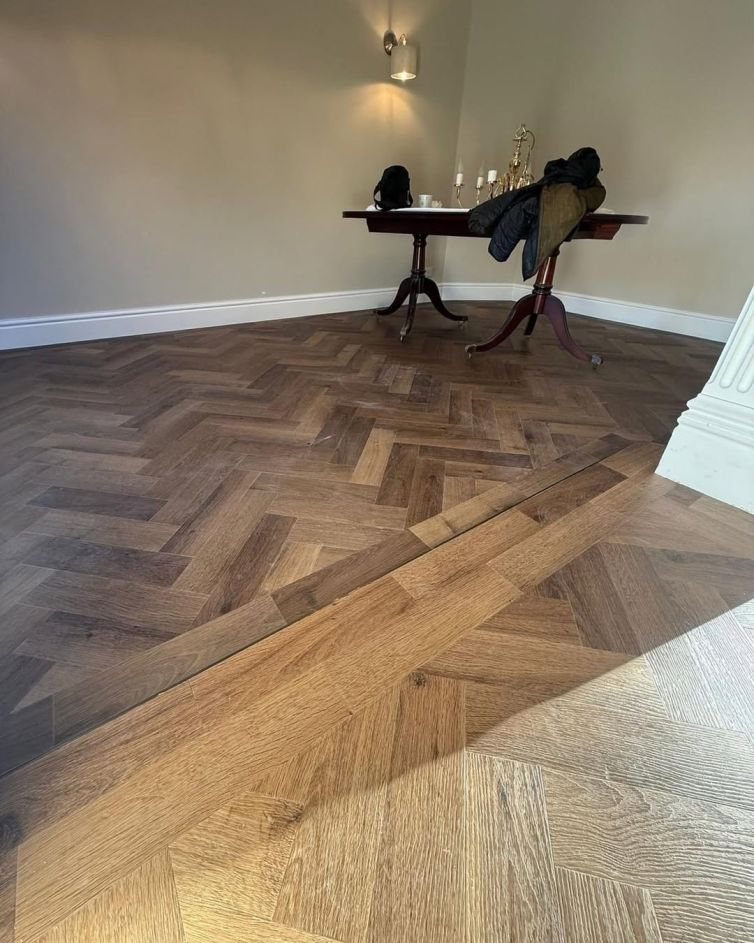 chevron and herringbone flooring
