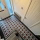 geometric pattern flooring lvt